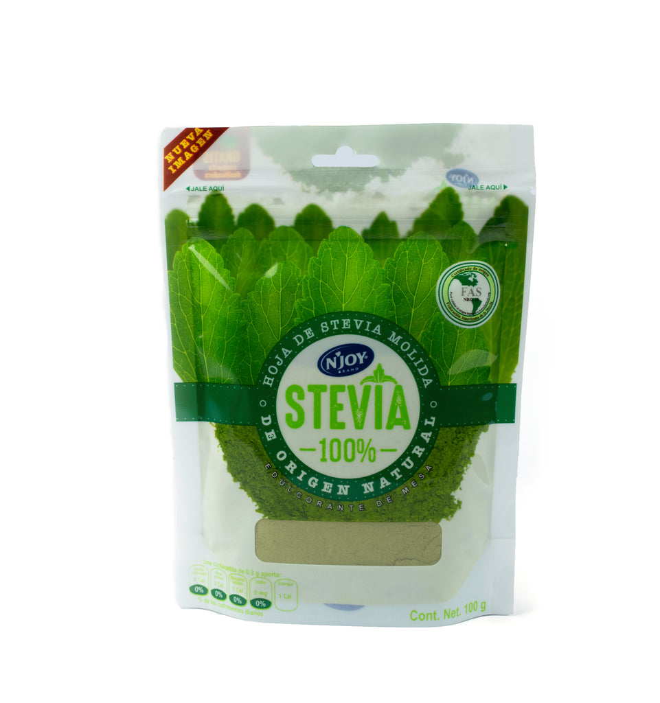 ENDULZANTE NJOY STEVIA MOLIDA 100 GR