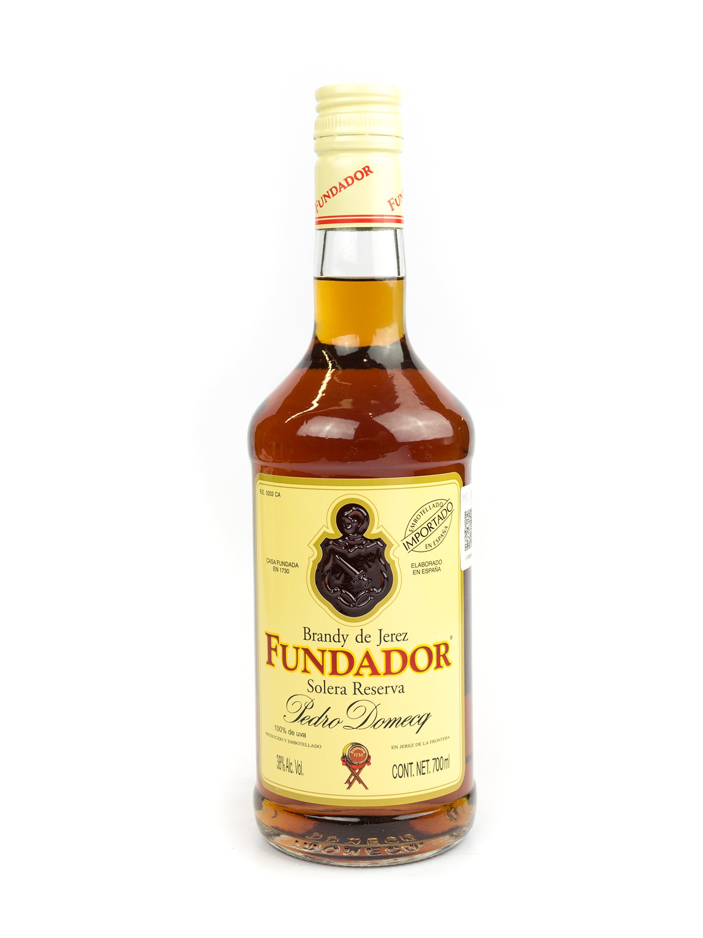 BRANDY FUNDADOR 700 ML Panoli.mx