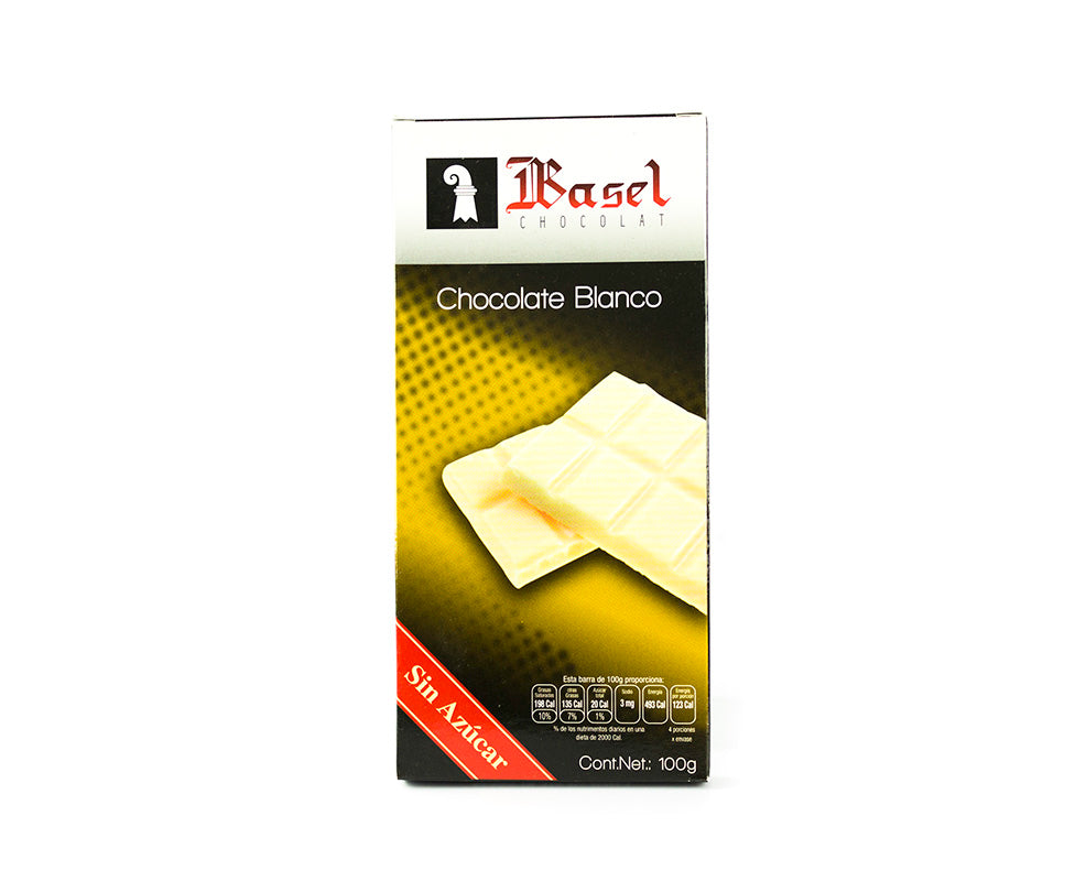 CHOCOLATE BASEL BLANCO SIN AZUCAR 100 GR –
