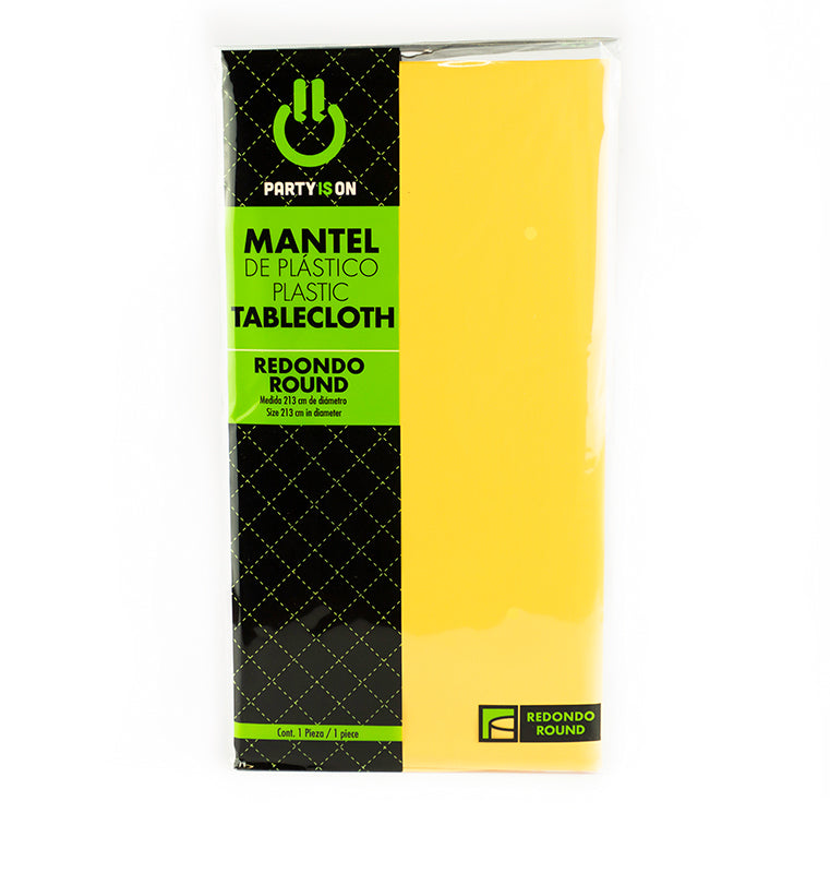 MANTEL PARTYISON REDONDO AMARILLO PZ