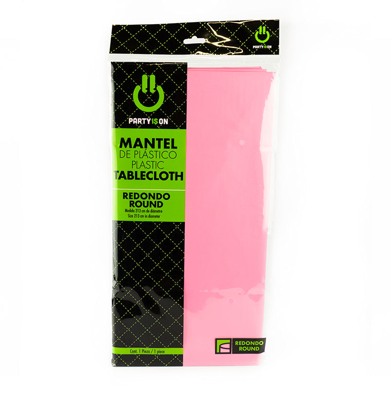 MANTEL PARTYISON REDONDO ROSA PZ