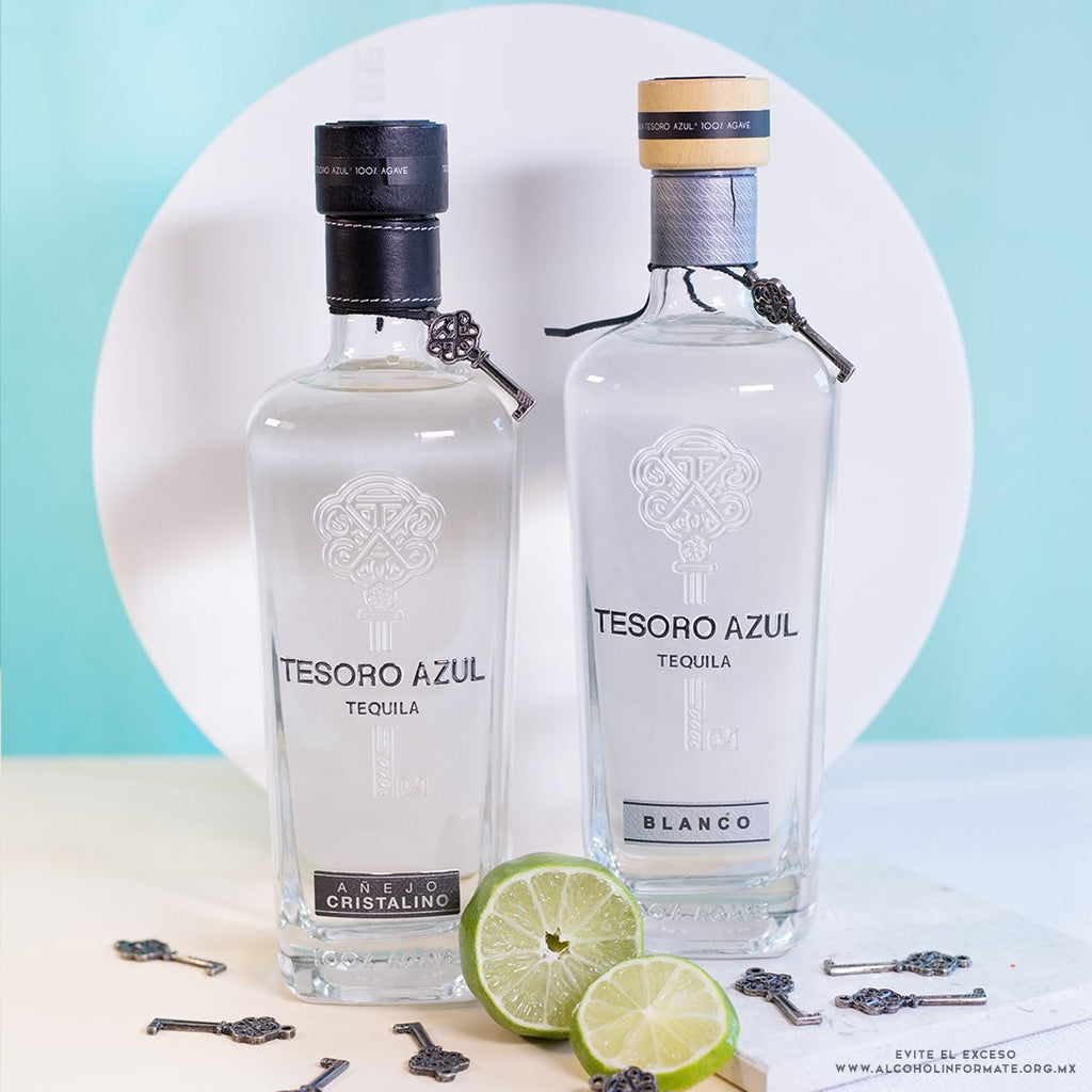 TEQUILA TESORO AZUL BLANCO 750 ML Panoli.mx