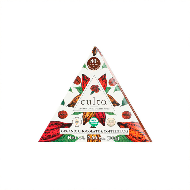 CHOCOLATE CULTO 80% CACAO CAFÉ 80 GR