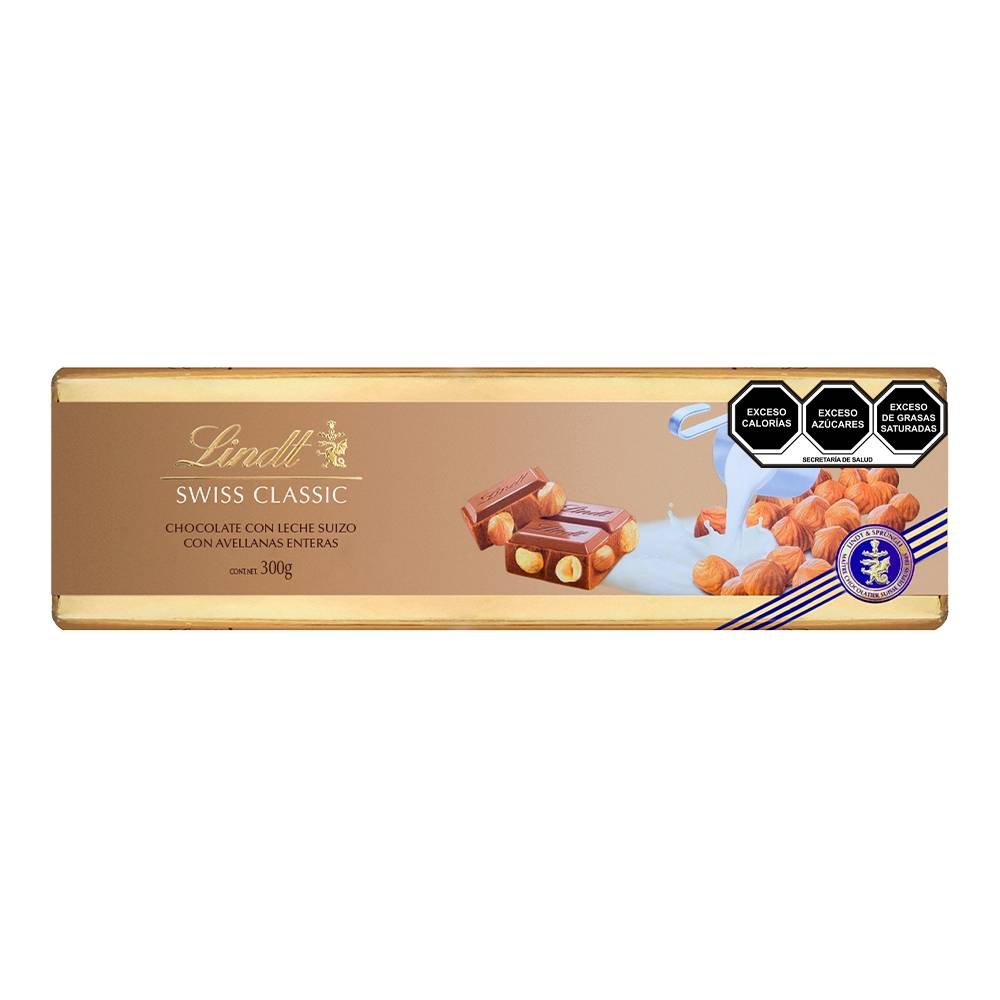 CHOCOLATE LINDT GOLD BAR LECHE AVELLANA 300 GR