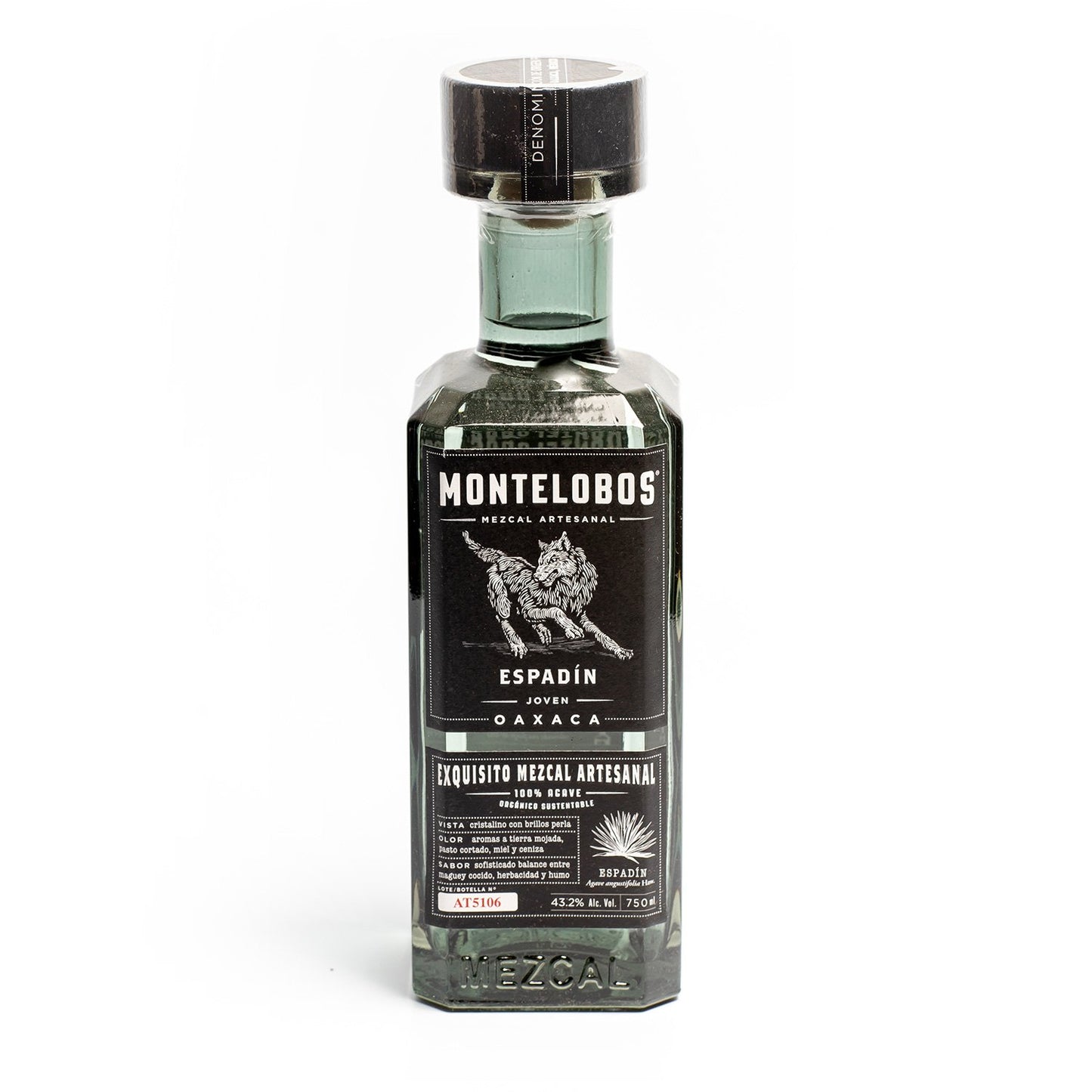 MEZCAL MONTELOBOS ESPANDÍN JOVEN 750 ML