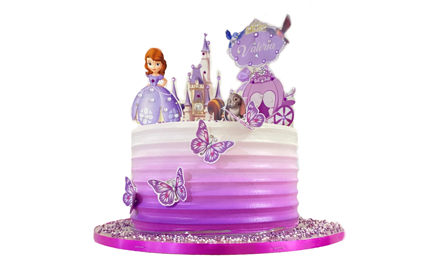 PASTEL PERSONALIZADO - DECORACIÓN CREMA