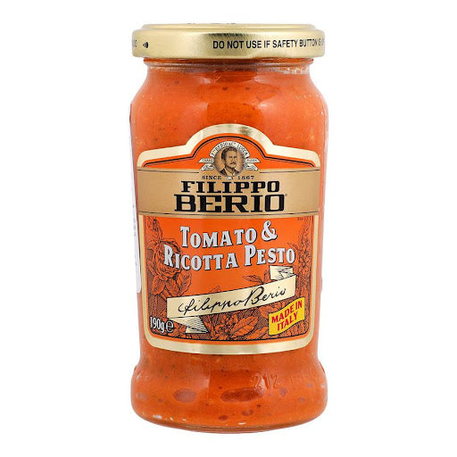 SALSA FILIPPO BERIO PESTO TOMATE Y QUESO 190 GR